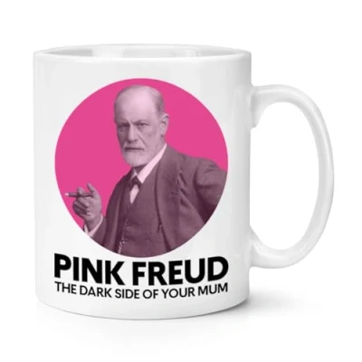 Image of Pink Freud The Dark Side of Your Mum 10oz Mug Cup Parody Sigmund Funny Joke Rude Birthday