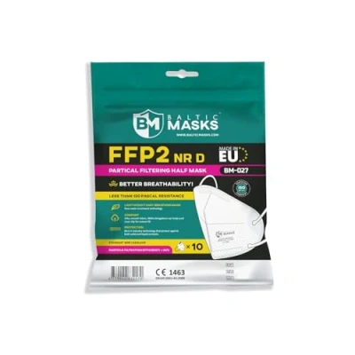 Image of FFP2 Half Fold Face Masks Protective Respirator BM002 Made In EU 10