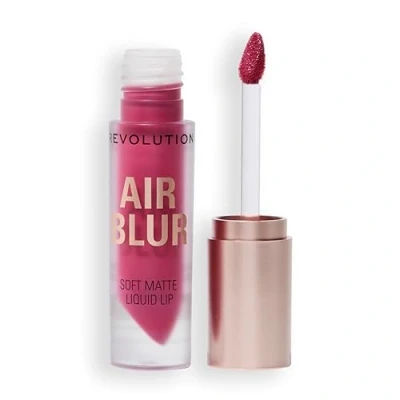 Image of Revolution, Air Blur Matte Liquid Lipstick, Long Lasting Lip Colour, Face Makeup, Vegan &amp; Cruelty Free, Sultry Deep Mauve, 3.5ml