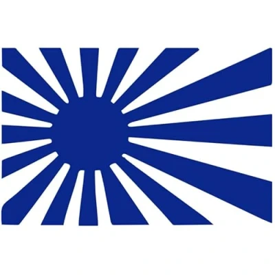 Image of Decus Japanese Flag XL 0101 (blue) // Sticker OEM JDM Style Vinyl Transfer