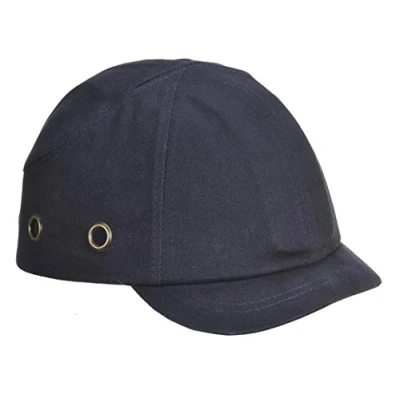 Image of Workwear World WW339 Industrial Safety Baseball Style Ventilated Bump Cap Hat, Short Peak (Navy)
