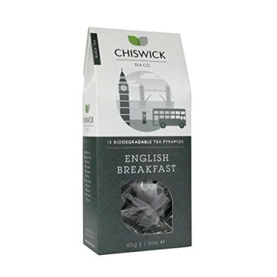 Image of English Breakfast Premium Loose Leaf Black Tea Chiswick Co 15 Teabags Box