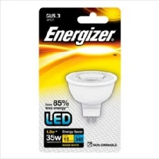 Image of Energizer GU5.3 Warm White Blister Pack 4.8w