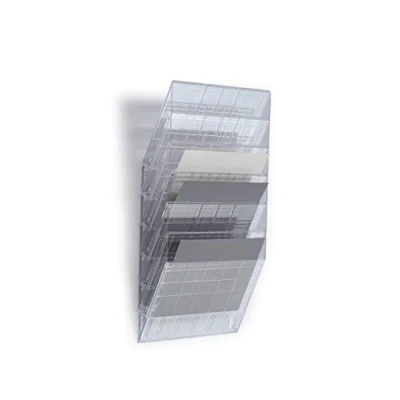 Image of Durable Flexiboxx Literature Holder 6 A4 Landscape Transparent