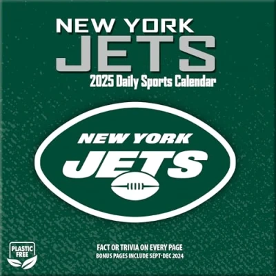 Image of Turner Sports New York Jets 2025 Box Calendar (25998053051)