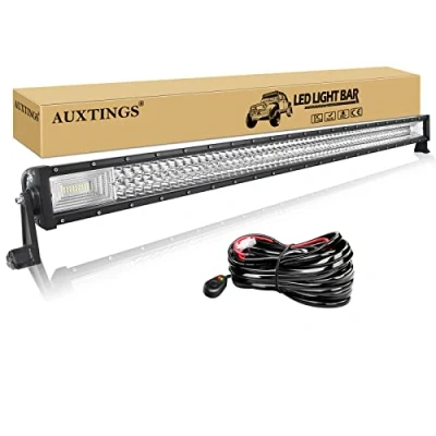 Image of AUXTINGS 52 inch 675W Triple Row 7D Led Work Light Bar Spot Flood Combo Beam DC 12V 24V 6000k Offroad Vehicles 4x4 Atvs Utvs
