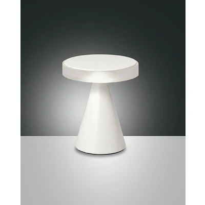 Image of Neutra Integrated LED Table Lamp White Glass