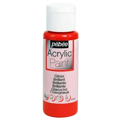 Image of PEBEO Acrylic 59ML Gloss RED, 3.3 x 10 cm