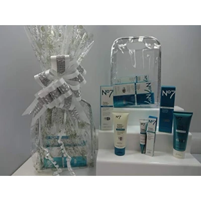 Image of No7 The Perfect Skincare Collection Gift Hamper Wrapped Set For Hands And Eyes Protect &amp; Prefect Her
