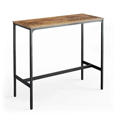 Image of Vicco Bar table Fyrk, Rustic oak/Black, 120 x 50 cm