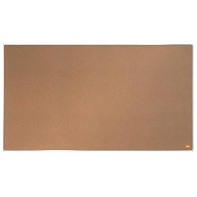 Image of Nobo Widescreen Cork Noticeboard, 890 x 500 mm, Slim Trim Frame, Self Healing Surface, InvisaMount Mounting System, Impression Pro, Light Brown, 1915415