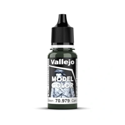 Image of Vallejo Model Color 17 ml Acrylic Paint German Cam Dark Green