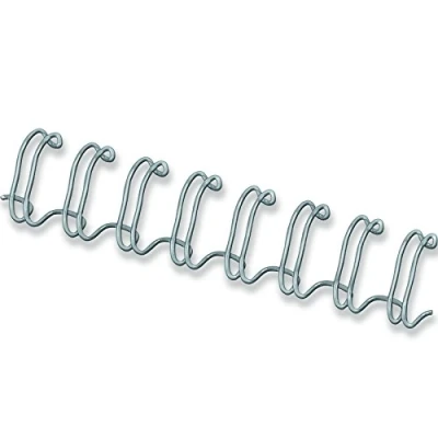 Image of Fellowes 12mm Wire Binding Combs, 100 Pack Silver