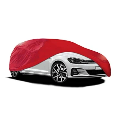 Image of Xtremeauto™ Universal Breathable Indoor Garage Showroom Super Soft Dust Proof Car Cover (Red, Medium : 446x139x115cm)