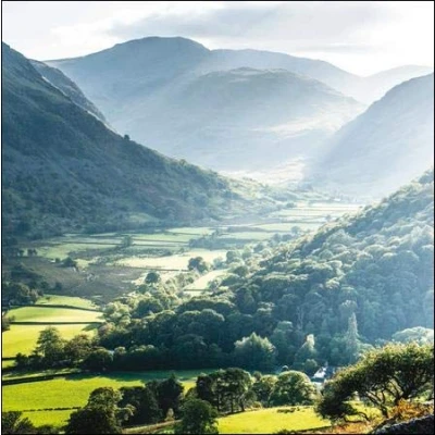 Image of Photographic Greeting Card (WDM422690) Birthday/Blank Thorneythwaite Farm, Cumbria from The National Trust Range Suitable for Birthdays &amp; Other Occasions
