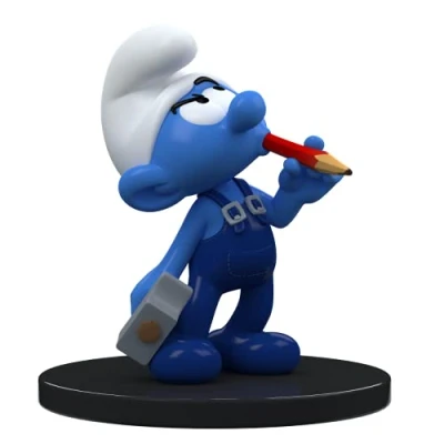 Image of Puppy Collectible figurine The Smurfs, Handy Smurf 11cm (2021)