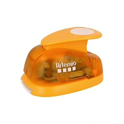 Image of Artemio Lever Punch 3.5 cm Circle Rosette, Orange