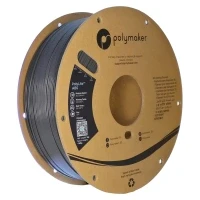 Image of Polymaker ABS Filament 1.75mm Dark Grey ABS, 1kg Heat Resistant Cardboard Spool PolyLite 3D (PE01028)