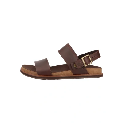 Image of Timberland Amalfi Vibes 2BAND Sandal Sandals, Men&#039;s, Size: 7.5, Braun Leather