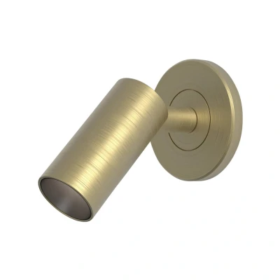 Image of Micro Recess Unswitched Matt Gold Reading Light Astro