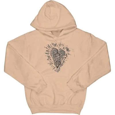 Image of Gojira Hoodie Fortitude Heart Band Logo Official Unisex Sand Pullover XL