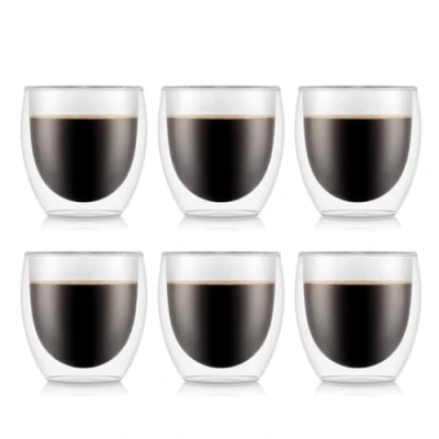 Image of Bodum PAVINA Double Walled Thermo Glasses 0.25 L, 8 oz, Pack of 6