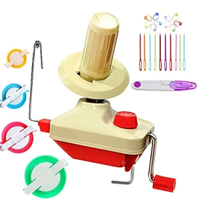 Image of Yarn Ball Winder, Hands Operated Swift Fiber String Wool Winder Machines for Family + pom Maker