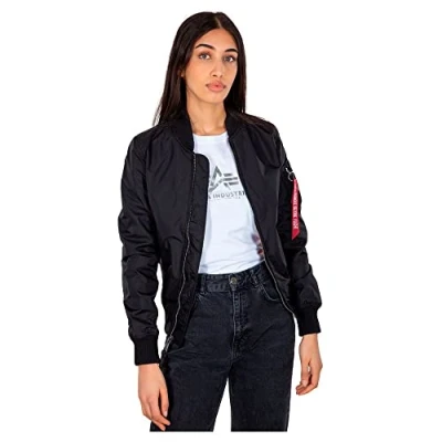 Image of Alpha Industries MA1 TT WMN Bomber Jacket, Women&#039;s, Size: XS, Black