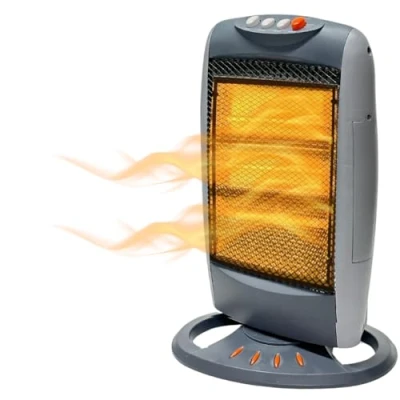Image of Trendi Halogen Heater 400W /800W/ 1200W 3 Power Settings, Carry Handle, and Long Lasting Feature Replaceable Tubes, Lightweight, Moveable, Super Silent, Overheat &amp; Tip Over Protection (1)