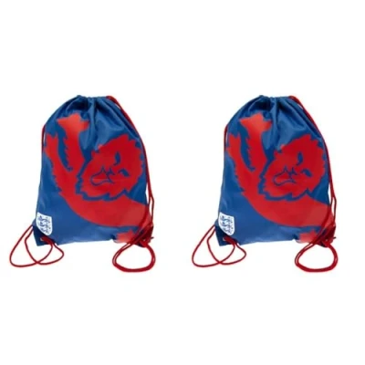 Image of England FA Hy Pro Officially Licensed Gym Sack Lion Design, Drawstring, Bag, Unisex, Adult, Kids, PE, Gym, Sport, Travel, Holiday