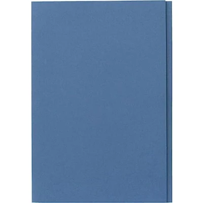 Image of Exacompta Ref FS315 BLUZ Guildhall Square Cut Folder, 35 x 24.2cm, 315gsm Premium Heavyweight Manilla, Holds A4 &amp; Foolscap Documents, Blue Angel Certified Blue, Pack of 100