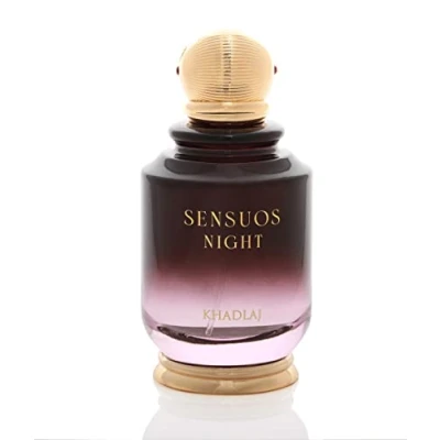 Image of Sensuous Night 100ml Eau de Parfum Spray by Khadlaj Perfumes Luxurious Fruity Floral &amp; Woody Fragrance for Special Occasions