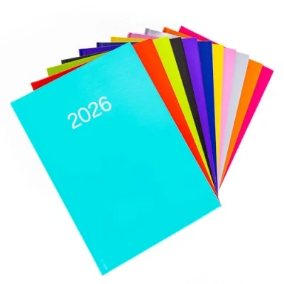 Image of evelay 2026 Diary A5 Week to View Full Year Office Organiser Planner Hardback Diaries Teal