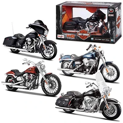 Image of Maisto 1:12 H D Motorcycles Asst, Black