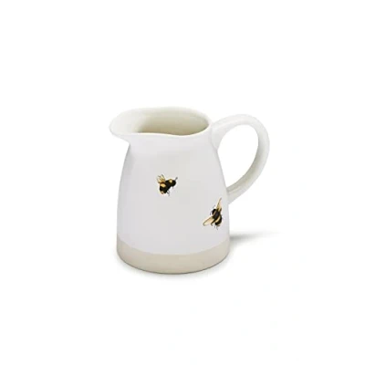 Image of Cooksmart British Designed 1 Pint Milk Jug Ceramic for All Type of Kitchens Traditional or Cream Bumble Bees