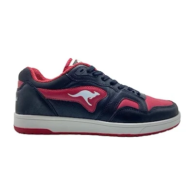Image of KangaROOS Unisex K slam Point Sneaker, Jet Black Rouge, 5 UK