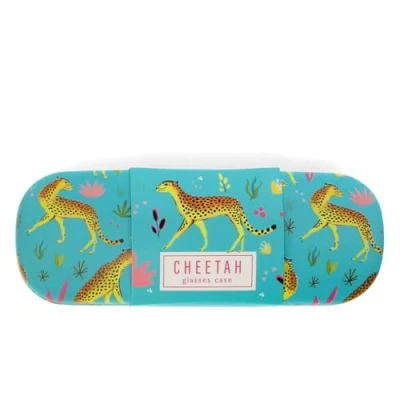 Image of Rex London Cheetah Glasses Case &amp; Cleaning Cloth