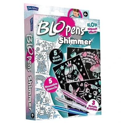 Image of John Adams BLOPENS® Shimmer: Blow shimmer airbrush effects Arts &amp; crafts Ages 4+