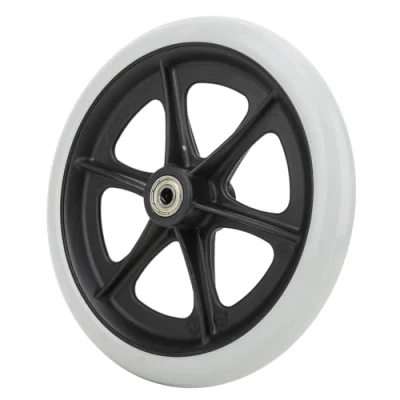 Image of Wheelchair Front Wheels, 8 Inch Caster Disabled Anti Slip TPR Wheels Steering Rollator Wheel Replacement for Wheelchairs, Rollators, Walkers