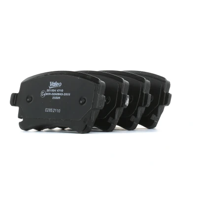 Image of 7H0698451A, 7H0698451B, JZW698451L Brake pad set VALEO 301004 FIRST Rear Axle excl. wear warning contact with anti squeak plate AUDI: A6 C6 Avant