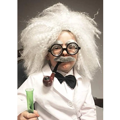 Image of Childrens Size Einstein Style Mad Scientist Accessory Kit with Wig