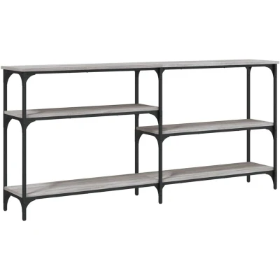 Image of vidaXL Console Table Grey Sonoma 160x29x75 cm Engineered Wood