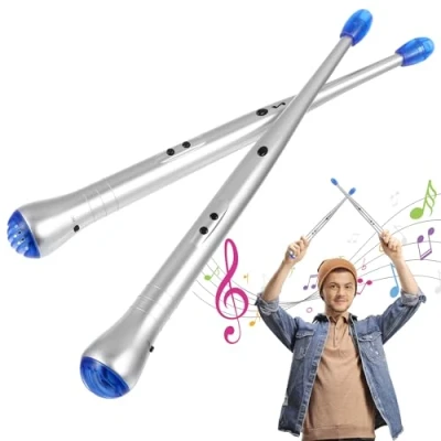 Image of ROSENICE Electronic Drum Sticks Pair of Electric Rhythm Air Drumsticks for Children Toy Musical Instrument