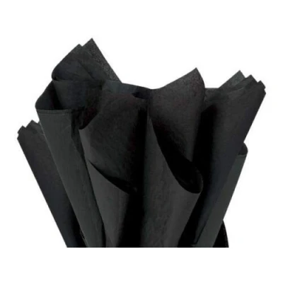 Image of A4 Tissue Paper 100 Sheets for Gift Wrap Party Craft Acid Free (Black)
