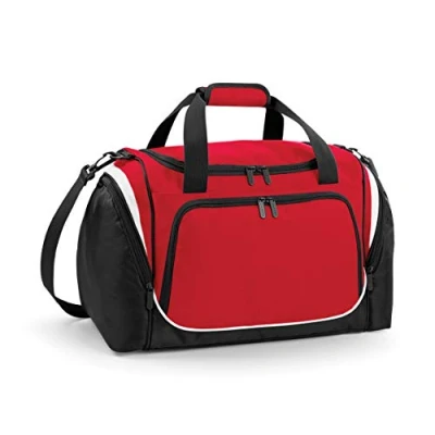 Image of Quadra Unisex Sports Pro Team Locker Duffle Bag Classic Red/Black/White One Size