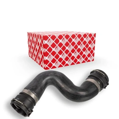 Image of 17123424499 Radiator Hose FEBI BILSTEIN 171107 Upper Right with quick couplers BMW: X3