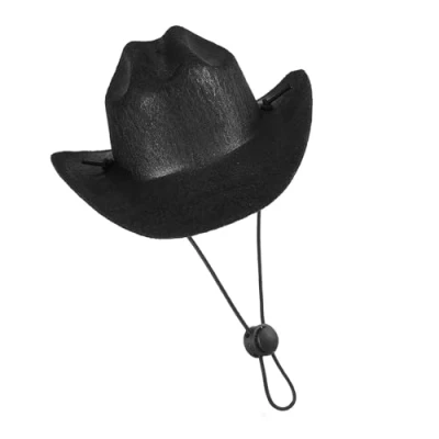 Image of APASTTCA Cosplay Costume Cowboy Caps For Cats Dogs Lovely Small Dog Party Headgears Hat Festival Birthday CelebartionMini Pet Photography