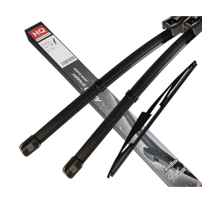 Image of HQ Automotive Wiper Blades for Vw Transporter T5 (2003 2009) Front Rear Kit, Adm42 422Hq18B V4