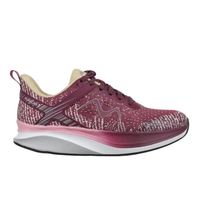 Image of MBT HURACAN 3 LACE UP Women&#039;s running shoes color:BERRY size:42