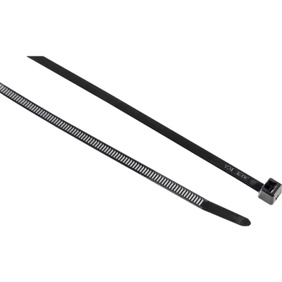 Image of Hellermann UB200CB Cable Ties 200x4.6 Tie Size Black Colour